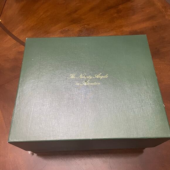 VTG Lenox Collection Nativity Angels of Adoration White Bisque China Figurines - Picture 2 of 15